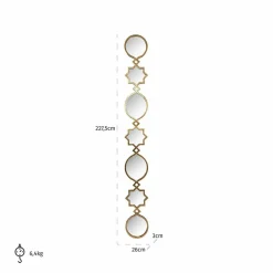 Richmond Interiors Spiegel Babice goud Goud