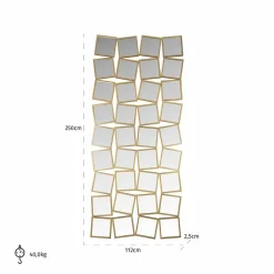 Richmond Interiors Spiegel Badia goud Goud