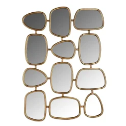 Richmond Interiors Spiegel Jeff met 12 spiegels (Gold)