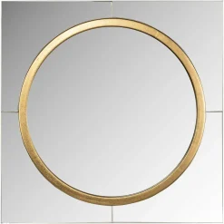 Richmond Interiors Spiegel Briana rond goud Goud
