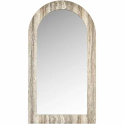 Richmond Interiors Spiegel Calvo grey faux travertine