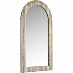 Richmond Interiors Spiegel Calvo grey faux travertine