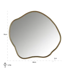 Richmond Interiors Spiegel Allyson (Brushed Gold)