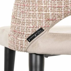 Richmond Interiors Stoel Tabitha trendy rose / quartz khaki