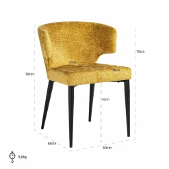 Richmond Interiors Stoel Taylor mustard fusion