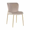 Richmond Interiors Stoel Odessa khaki / brushed Goud