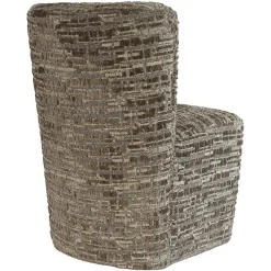 Richmond Interiors Stoel Lorain met wieltjes greige dalia