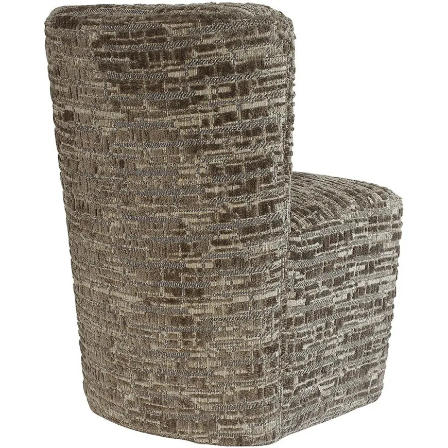 Richmond Interiors Stoel Lorain met wieltjes greige dalia