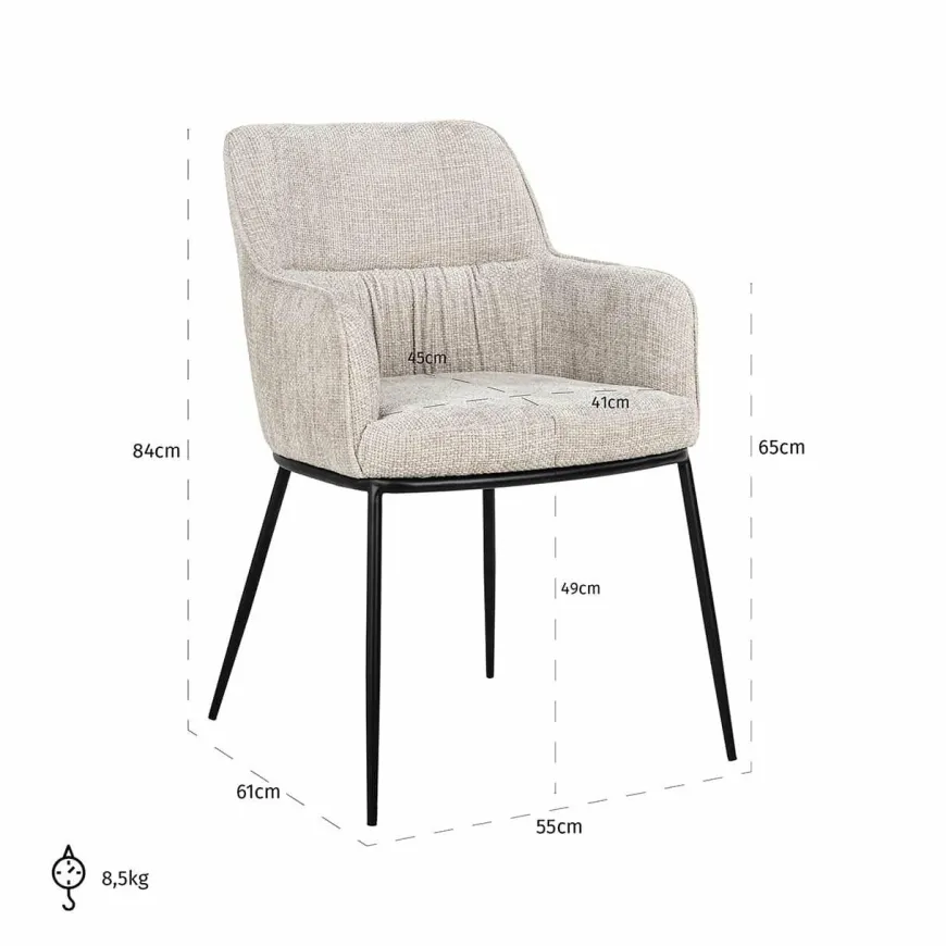 Richmond Interiors Stoel Bella Renegade Natural 01