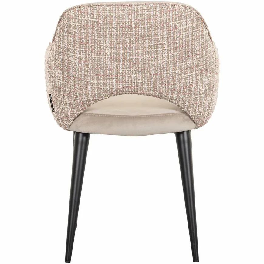 Richmond Interiors Stoel Giovanna Be trendy 1673 rose - Khaki velvet