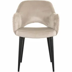 Richmond Interiors Stoel Giovanna Be trendy 1673 rose - Khaki velvet