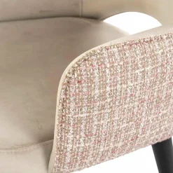 Richmond Interiors Stoel Giovanna Be trendy 1673 rose - Khaki velvet
