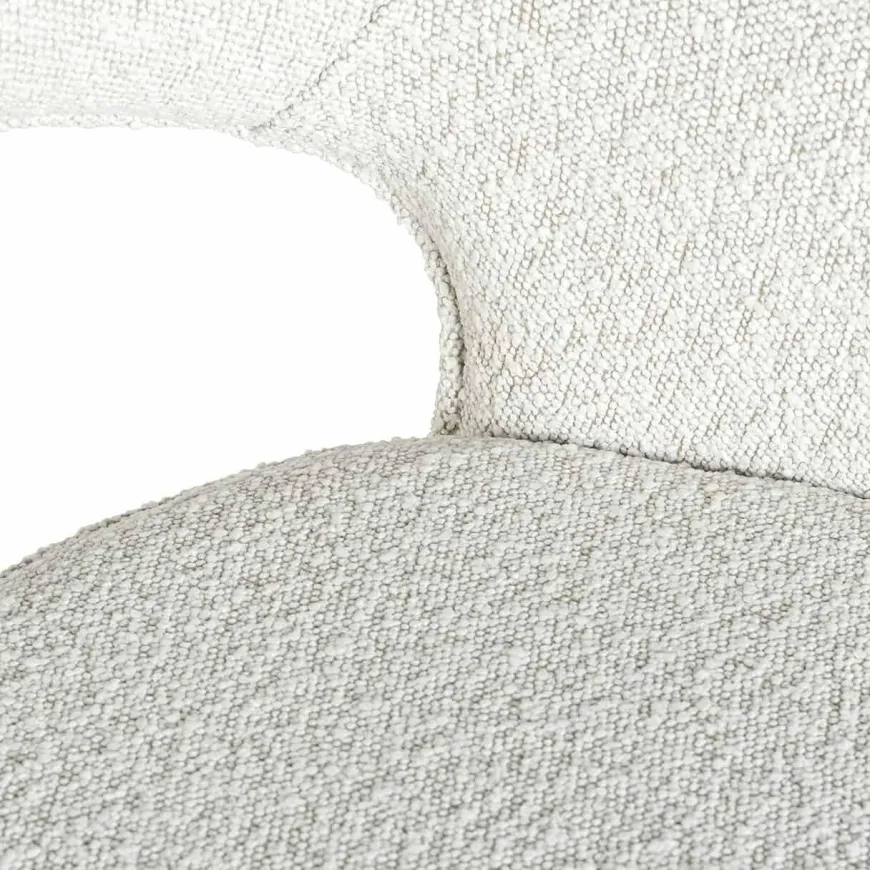 Richmond Interiors Stoel Savoy white bouclé - Showroommodel