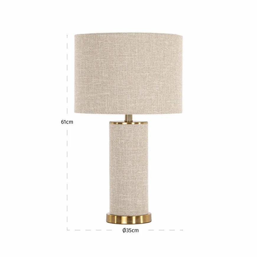 Richmond Interiors Tafellamp Joline Beige