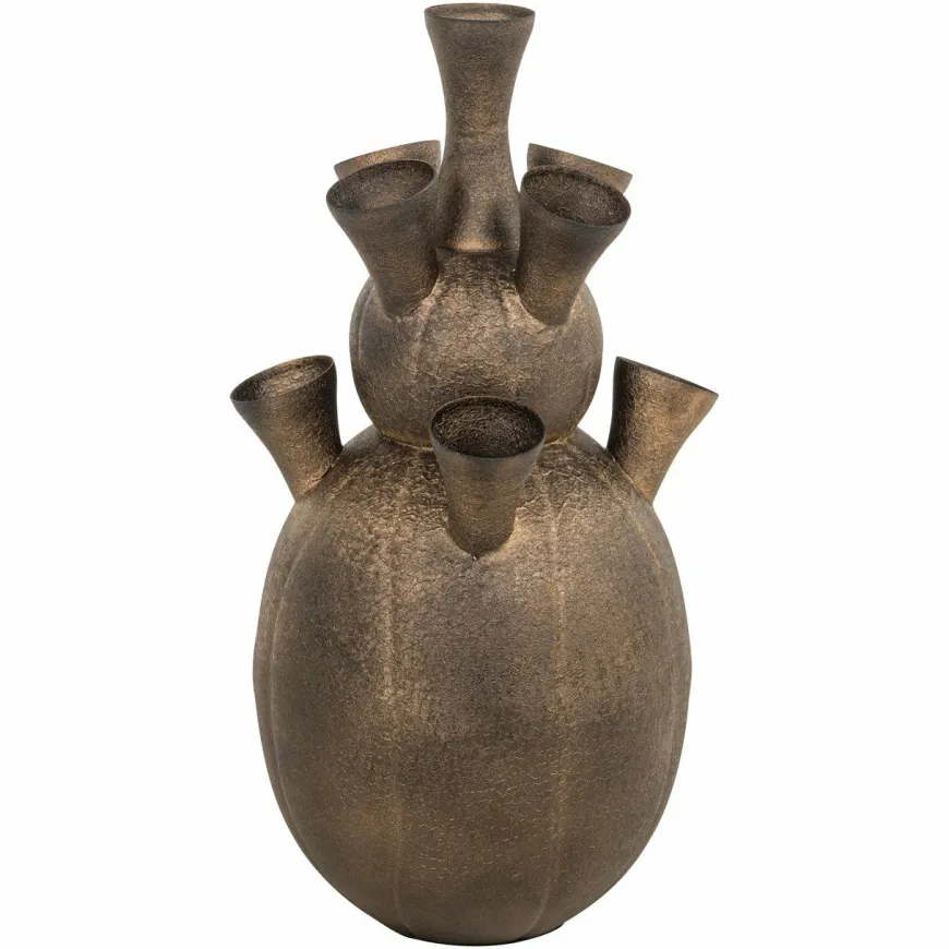 Richmond Interiors Vaas Maleen brass antique
