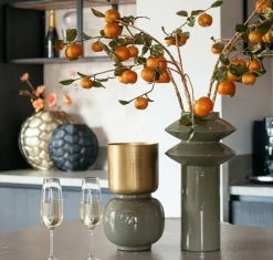 Richmond Interiors Vaas Lena geborsteld goud