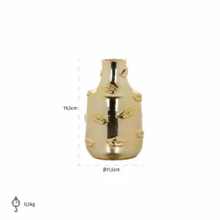 Richmond Interiors Vaas Kisses goud klein (Gold)