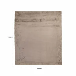 Richmond Interiors Vloerkleed Saifo furry 200x230 zand