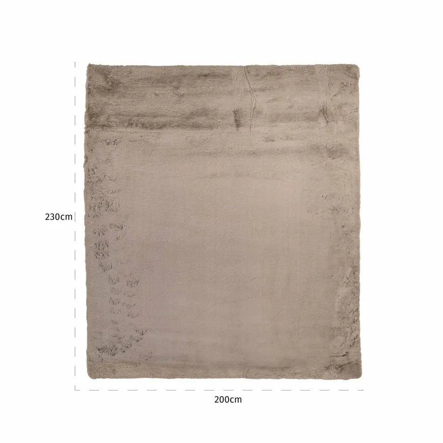 Richmond Interiors Vloerkleed Saifo furry 200x230 zand