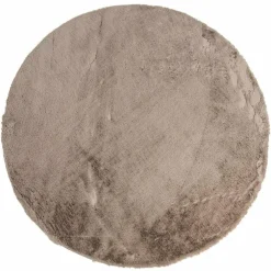 Richmond Interiors Vloerkleed Saifo furry 160Ø Zand