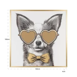 Richmond Interiors Wall art Bodhy zwart / goud