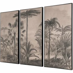 Richmond Interiors Wall art Rhapsody brown (Set van 3)