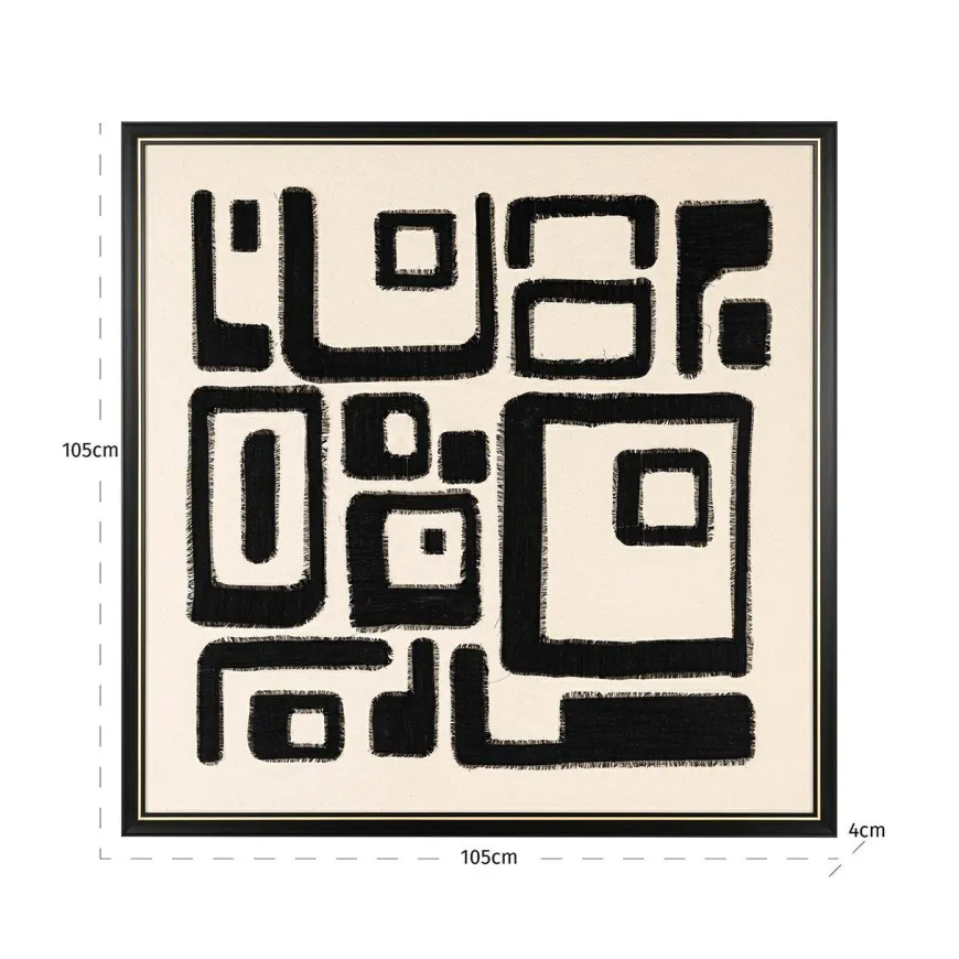 Richmond Interiors Wall art Shanita Zwart / Wit