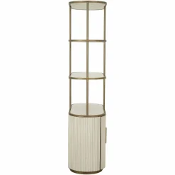 Richmond Interiors Wandkast Tivoli 2-deurs 3 open planken Wit