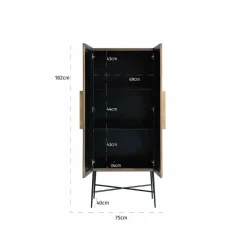 Richmond Interiors Wandkast Ironville 2-deuren (Gold)