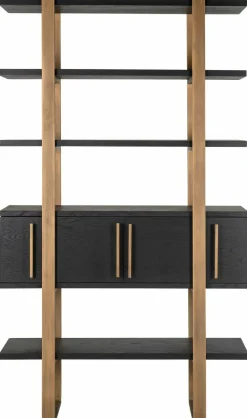 Richmond Interiors Wandkast Cambon 4-deuren 4-planken (Dark coffee)