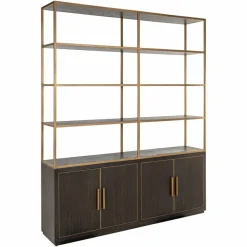 Richmond Interiors Wandkast Carter brown large 4-doors