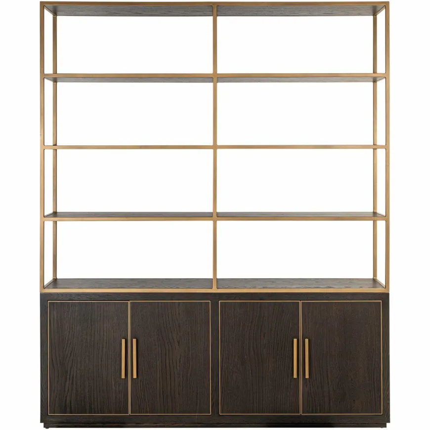 Richmond Interiors Wandkast Carter brown large 4-doors