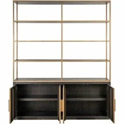 Richmond Interiors Wandkast Carter brown large 4-doors