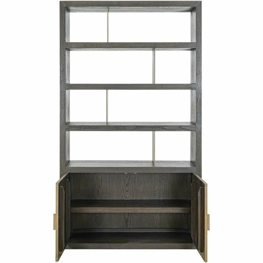 Richmond Interiors Wandkast Rivertree 3-planken 2-deurs Bruin