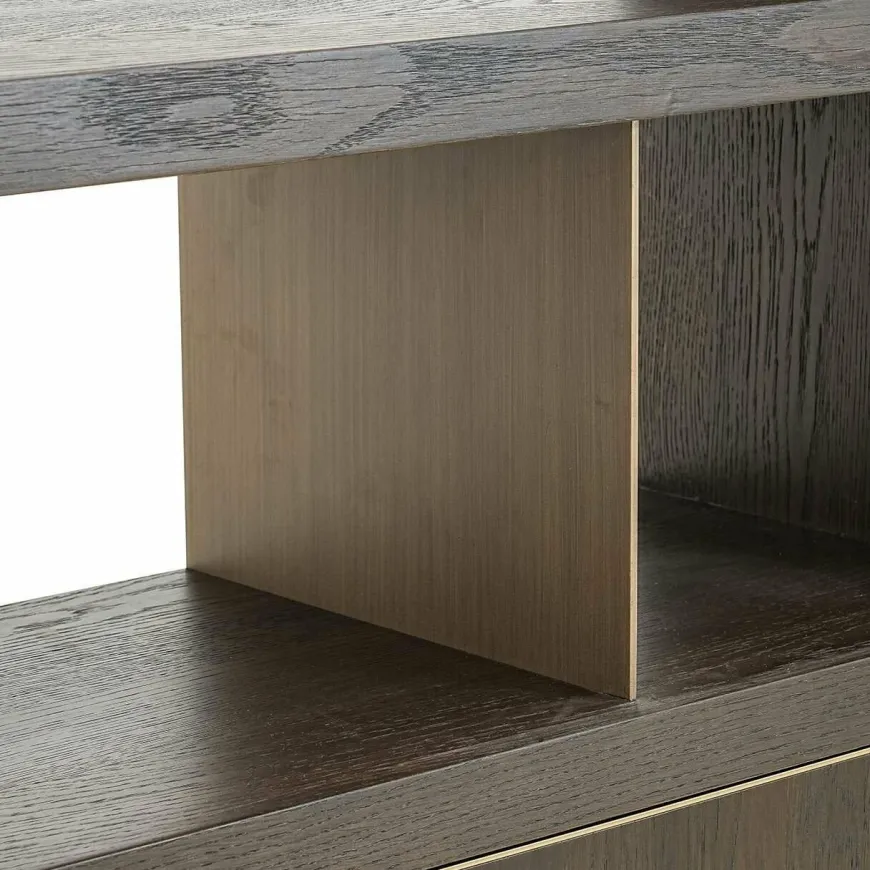 Richmond Interiors Wandkast Rivertree 3-planken 2-deurs Bruin
