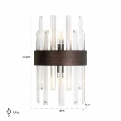 Richmond Interiors Wandlamp Avan brons