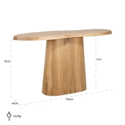 Richmond Interiors Wandtafel Riva eiken naturel