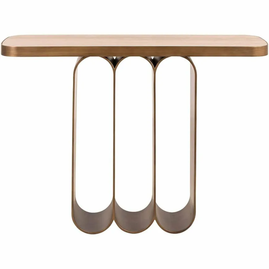 Richmond Interiors Wandtafel Locarno geborsteld Goud