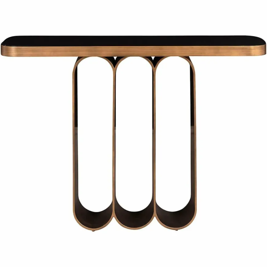 Richmond Interiors Wandtafel Locarno geborsteld Goud