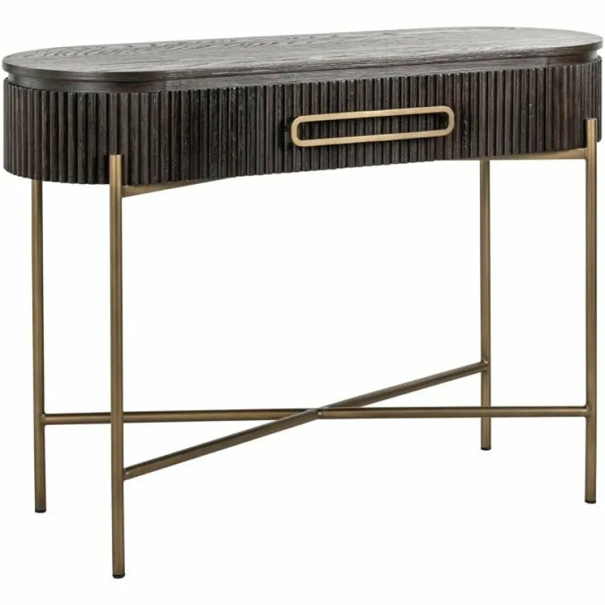 Richmond Interiors Wandtafel Luxor 1-lade bruin