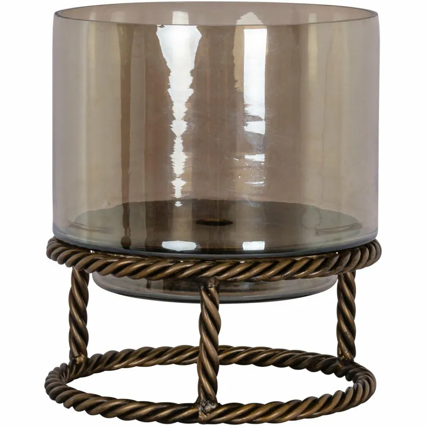 Richmond Interiors Windlicht Ropia goud klein