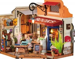 Robotime Houten bouwpakket Corner Bookstore
