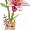Robotime Houten Bouwpakket Pink Lily