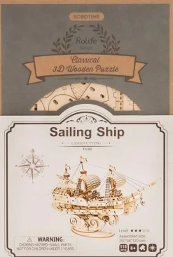 Robotime Houten Bouwpakket Sailing Ship