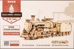 Robotime Houten Bouwpakket Prime Steam Express