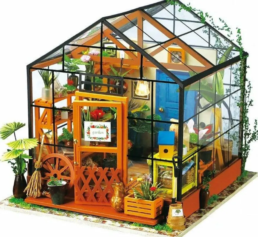 Robotime Houten bouwpakket Cathy's flower house