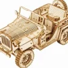 Robotime Houten Bouwpakket Army Field Car