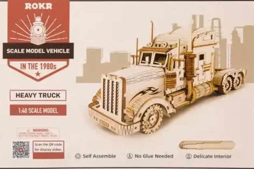 Robotime Houten Bouwpakket Heavy Truck