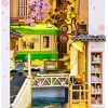 Robotime Houten Bouwpakket Book Nook Sakura Densya