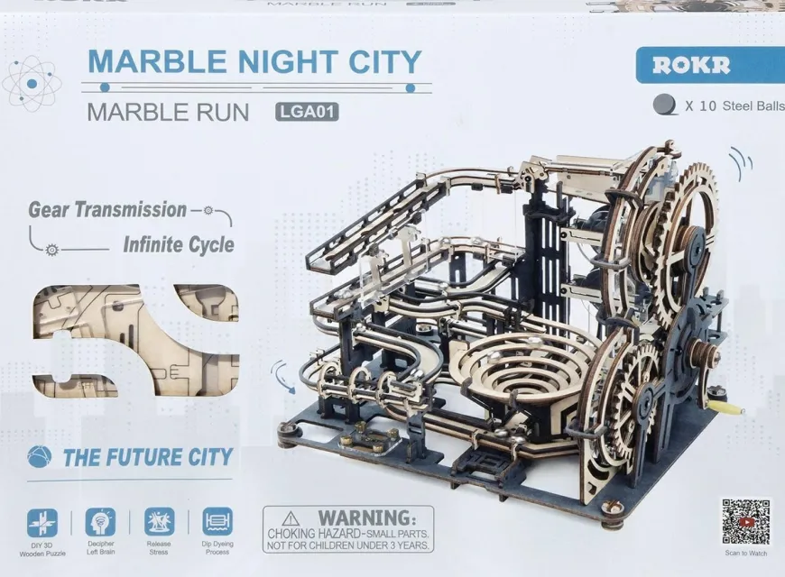 Robotime Houten puzzel Marble night city